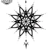 Tatouage éphémère soleil mandala design unique Tatouage éphémère soleil mandala design unique