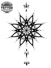 Tatouage éphémère soleil mandala design unique Tatouage éphémère soleil mandala design unique