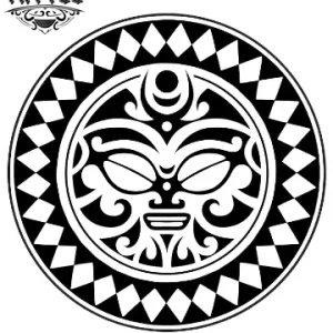 tatouage-ephemere-soleil-marquisien-design-polynesien-elegant tatouage-ephemere-soleil-marquisien-design-polynesien-elegant