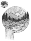 tatouage-ephemere-soleil-montagne-design-unique-image-alt tatouage-ephemere-soleil-montagne-design-unique-image-alt