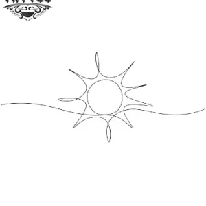 tatouage-ephemere-soleil-trait-minimaliste-image tatouage-ephemere-soleil-trait-minimaliste-image