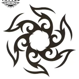 tatouage-ephemere-soleil-tribal-femme-tendance-chic tatouage-ephemere-soleil-tribal-femme-tendance-chic