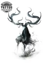 tatouage-ephemere-cerf-style-realistic-temporarire tatouage-ephemere-cerf-style-realistic-temporarire