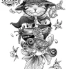 tatouage-ephemere-style-japonais-noir-et-blanc-tatouage-japonais tatouage-ephemere-style-japonais-noir-et-blanc-tatouage-japonais
