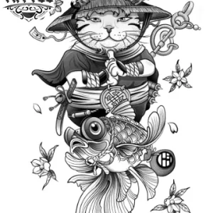 tatouage-ephemere-style-japonais-noir-et-blanc-tatouage-japonais tatouage-ephemere-style-japonais-noir-et-blanc-tatouage-japonais