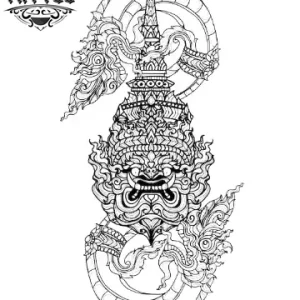 tatouage-ephemere-thailandais-style-traditionnel