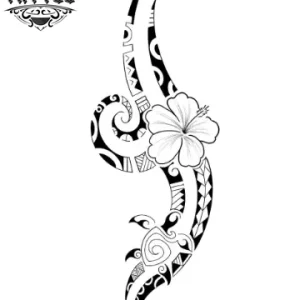 tatouage-tahitien-ephemere-femme-design-polynesien tatouage-tahitien-ephemere-femme-design-polynesien