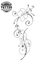 tatouage-tahitien-fleur-de-tiare-temporaire-design tatouage-tahitien-fleur-de-tiare-temporaire-design
