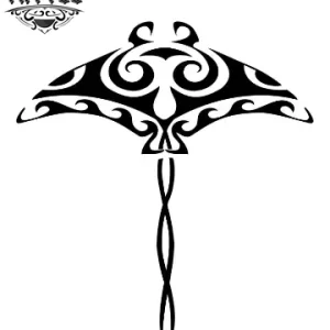 tatouage-tahitien-ephemere-raie-design-authentique tatouage-tahitien-ephemere-raie-design-authentique