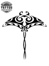 tatouage-tahitien-ephemere-raie-manta-design-polynesien tatouage-tahitien-ephemere-raie-manta-design-polynesien