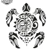 tatouage-tahitien-ephemere-tortue-design-unique tatouage-tahitien-ephemere-tortue-design-unique