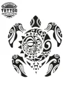 tatouage-tahitien-ephemere-tortue-design-unique tatouage-tahitien-ephemere-tortue-design-unique