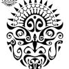 tatouage-ephemere-visage-tahitien-motif tatouage-ephemere-visage-tahitien-motif