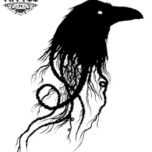 tatouage-ephemere-tete-de-corbeau-realiste tatouage-ephemere-tete-de-corbeau-realiste