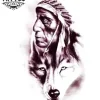 tatouage-ephemere-tete-de-loup-indien-design-unique tatouage-ephemere-tete-de-loup-indien-design-unique