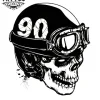 tatouage-ephemere-tete-de-mort-biker-style-realiste-motards tatouage-ephemere-tete-de-mort-biker-style-realiste-motards