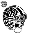 tatouage ephemere tete de mort casque moto biker durable realiste tatouage ephemere tete de mort casque moto biker durable realiste