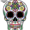 tatouage ephemere tete de mort couleur effet realiste tatouage ephemere tete de mort couleur effet realiste