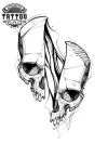 tatouage-ephemere-tete-de-mort-mixte-homme-femme tatouage-ephemere-tete-de-mort-mixte-homme-femme