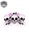 tatouage-ephemere-tete-de-mort-girly-style-chic