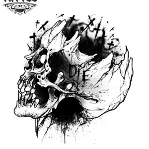 tatouage-ephemere-tete-de-mort-gothique-style-unique tatouage-ephemere-tete-de-mort-gothique-style-unique