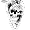 tatouage ephemere graphique tete de mort design unique tatouage ephemere graphique tete de mort design unique