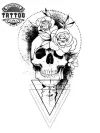 tatouage ephemere graphique tete de mort design unique tatouage ephemere graphique tete de mort design unique
