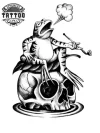 tatouage-ephemere-tete-de-mort-grenouille-design-unique