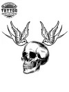 tatouage-ephemere-tete-de-mort-espagnole-accessoire-temporaire tatouage-ephemere-tete-de-mort-espagnole-accessoire-temporaire