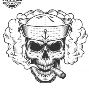 tatouage-ephemere-tete-de-mort-marin-inspire-tatouage-marin tatouage-ephemere-tete-de-mort-marin-inspire-tatouage-marin
