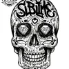tatouage-ephemere-tete-de-mort-espagnol-design-squelettique tatouage-ephemere-tete-de-mort-espagnol-design-squelettique