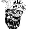 tatouage ephemere tete de mort new school style pour peau