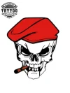 tatouage ephemere tete de mort parachutiste design unique tatouage ephemere tete de mort parachutiste design unique
