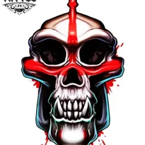 tatouage ephemere tete de mort requin tendance temporaire tatouage ephemere tete de mort requin tendance temporaire