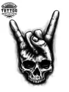 tatouage-ephemere-tete-de-mort-style-rockabilly-accessoire-temporary-tattoo
