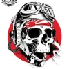 tatouage ephemere tete de mort samourai temporaire durable tatouage ephemere tete de mort samourai temporaire durable
