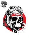 tatouage ephemere tete de mort samourai temporaire durable tatouage ephemere tete de mort samourai temporaire durable