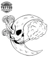 tatouage-ephemere-lune-mystique-design-tete-de-lune tatouage-ephemere-lune-mystique-design-tete-de-lune