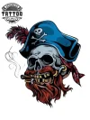 tatouage ephemere tete de marin style nautique tattoo marin