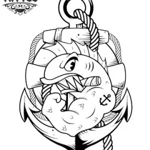 tatouage-ephemere-tete-de-poisson-style-unique tatouage-ephemere-tete-de-poisson-style-unique