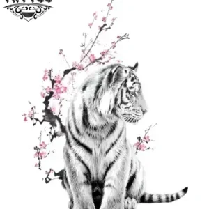 tatouage-ephemere-tigre-fleur-realiste-peau tatouage-ephemere-tigre-fleur-realiste-peau
