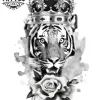 tatouage-tigre-couronne-ephemere-motif-puissant tatouage-tigre-couronne-ephemere-motif-puissant