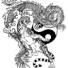 tatouage ephemere tigre dragon art corporel temporaire tatouage ephemere tigre dragon art corporel temporaire