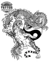 tatouage ephemere tigre dragon art corporel temporaire tatouage ephemere tigre dragon art corporel temporaire