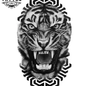 tatouage-tigre-ephemere-homme-design-sauvage-audacieux tatouage-tigre-ephemere-homme-design-sauvage-audacieux