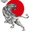 tatouage TIGRE éphémère japonais motif traditionnel réaliste tatouage TIGRE éphémère japonais motif traditionnel réaliste