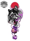 tatouage ephemere tigre japonais pour femme elegant et temporaire tatouage ephemere tigre japonais pour femme elegant et temporaire