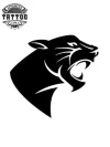 tatouage ephemere tigre noir realiste durable image produit