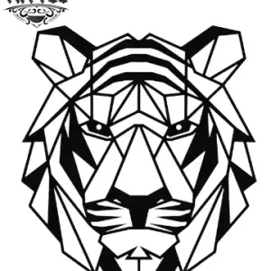 tatouage ephemere tigre origami design temporaire tatouage ephemere tigre origami design temporaire