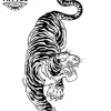 tatouage TIGRE ephemere simple design realiste durable